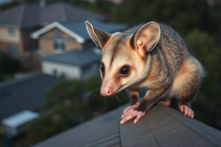 Possum in Yarraville residential area