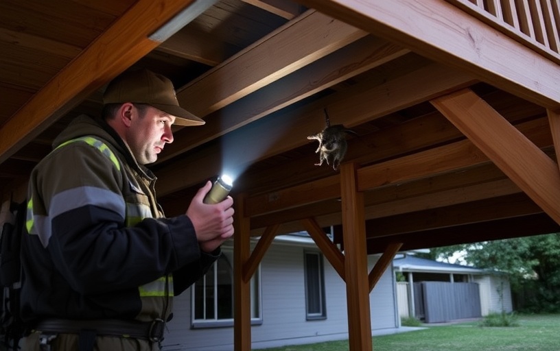 Under Deck Possum Removal in Yarraville